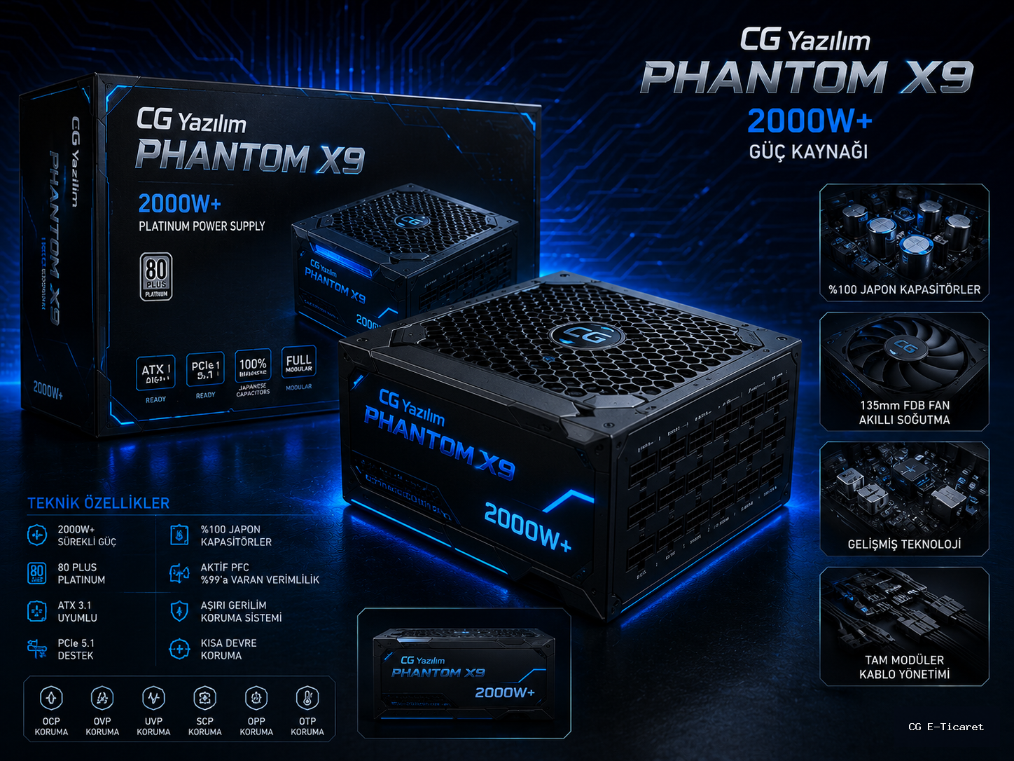 CG Yazılım Phantom X9 2000W+